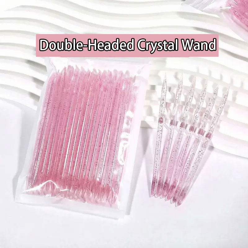 Crystal Press Tool - 50/100Pcs Reusable Crystal Glitter Stick Double