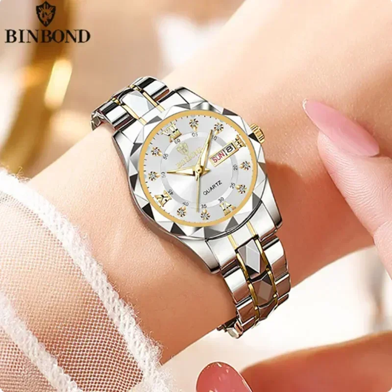 Waterproof Diving Watch - BINBOND New 2522 Fashionable Women's Quartz