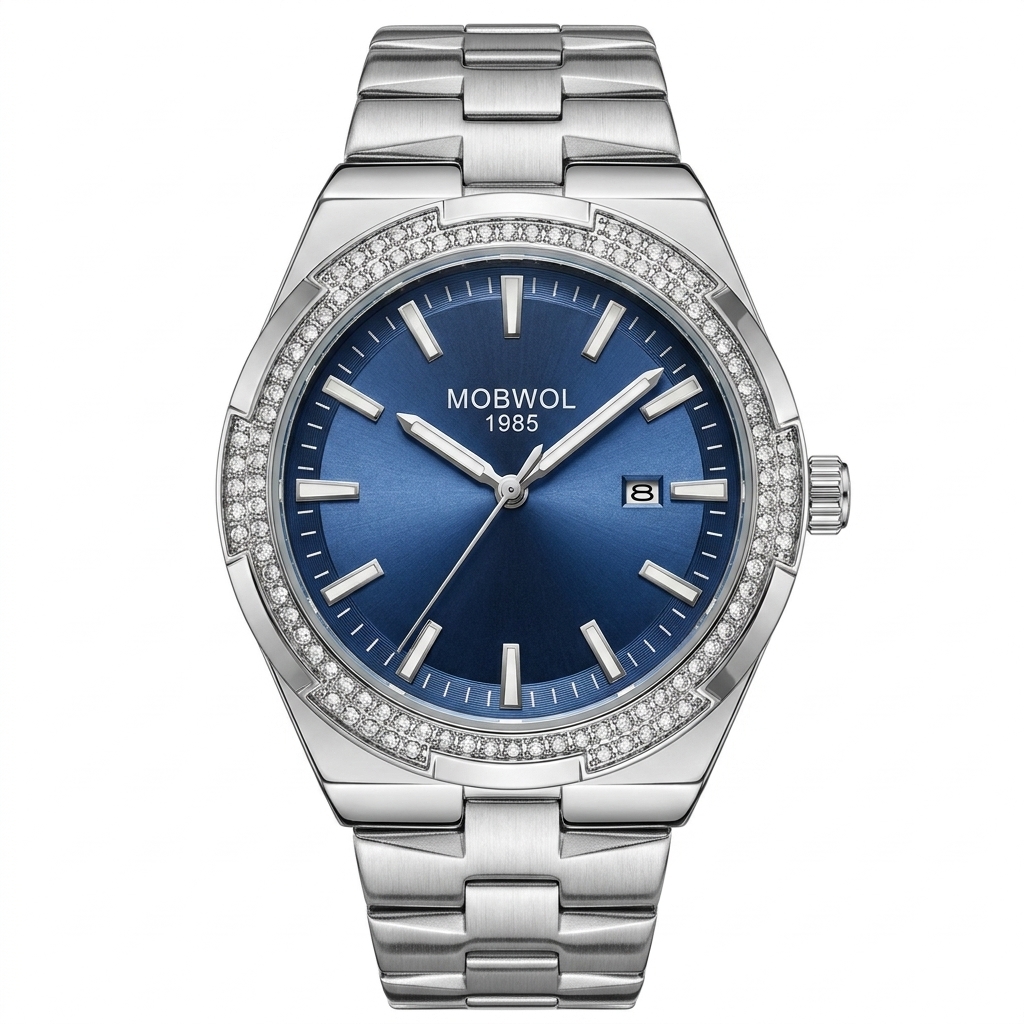 Smartwatch Sports Watches For Men - MOBWOL Elegant Men Stainless Steel Quartz