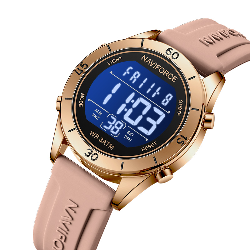 Silicone Sport Band - NAVIFORCE Watch For Women Fashion Sport