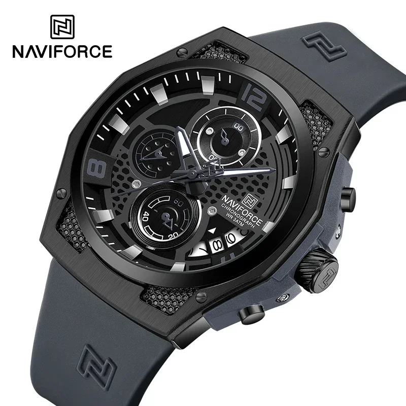 NAVIFORCE NF8051T  Luxury Desi - Silicone Sport Band review and price