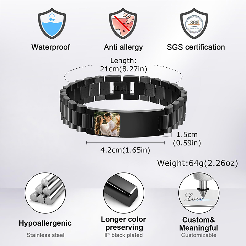 Custom Picture Text Bracelet W - Smartwatch Sports Watches For Men review and price