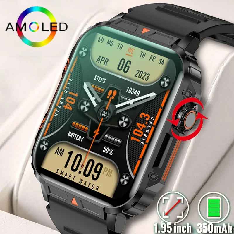 1.91 Outdoor Military Smart Wa - Smartwatch Square Watches For Men review and price