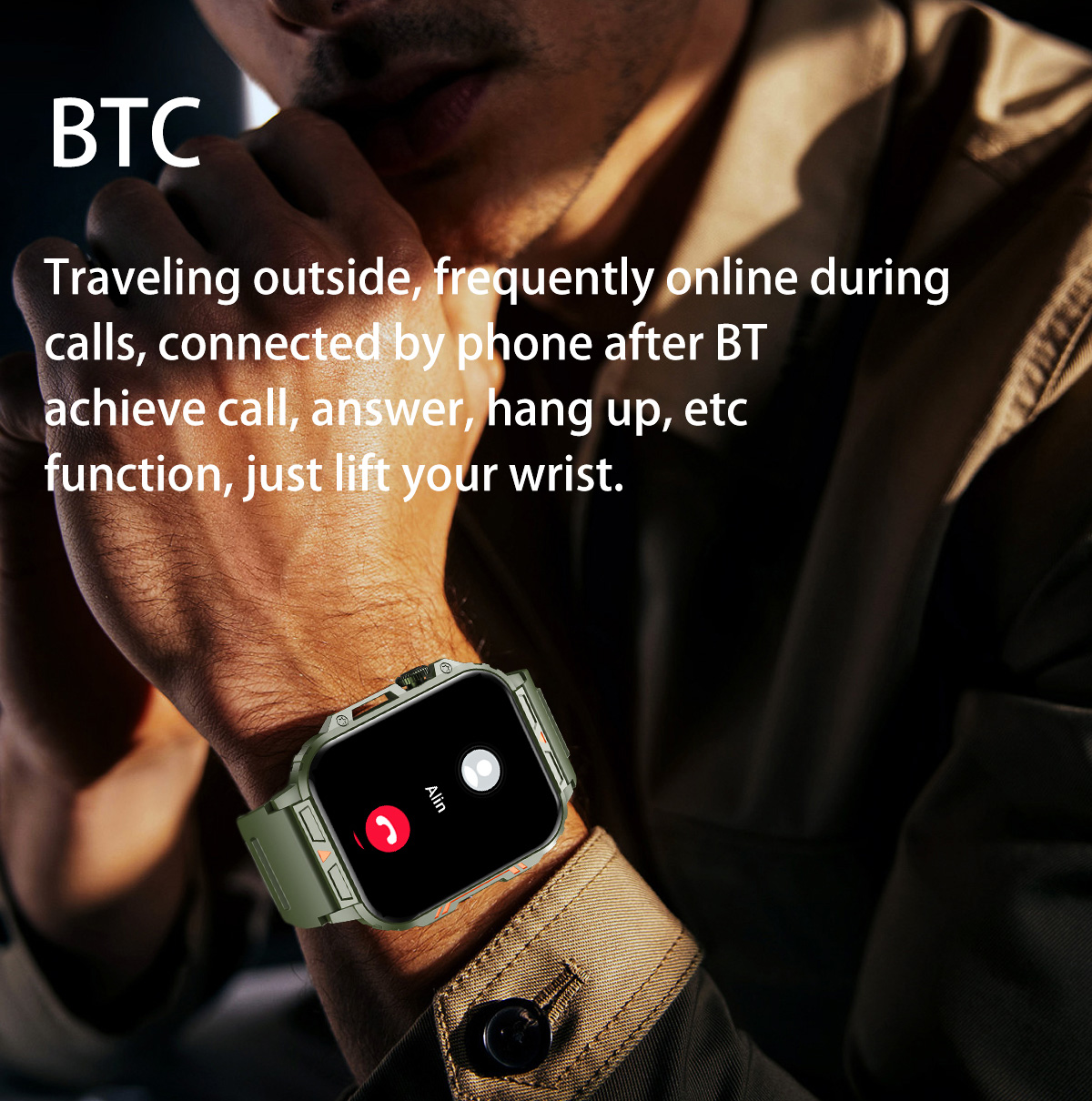 1.91 Outdoor Military Smart Wa - Smartwatch Square Watches For Men review and price