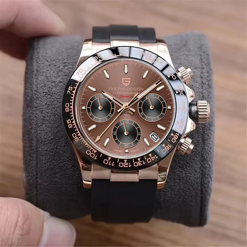 PAGANI DESIGN Men Quartz Chron - Waterproof Diving Watch review and price