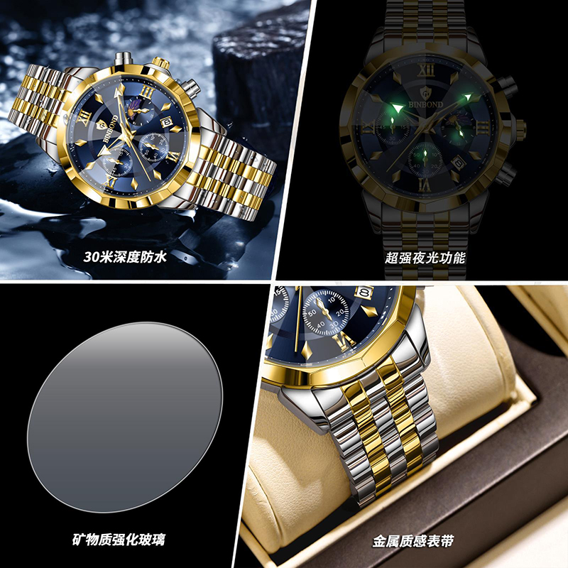BINBOND Authentic Men's Watch  - Smartwatch Trending Watches For Men review and price