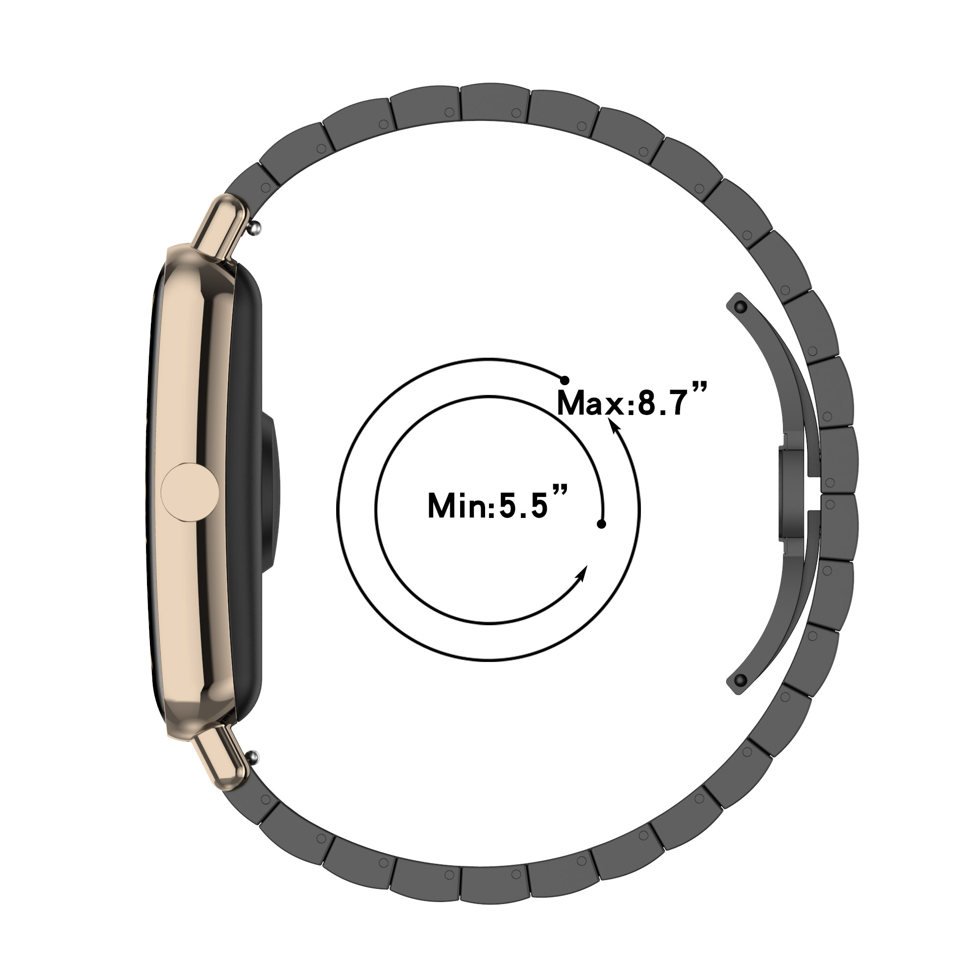 16mm Stainless Steel wristband - Timex Watches Smartwatch review and price