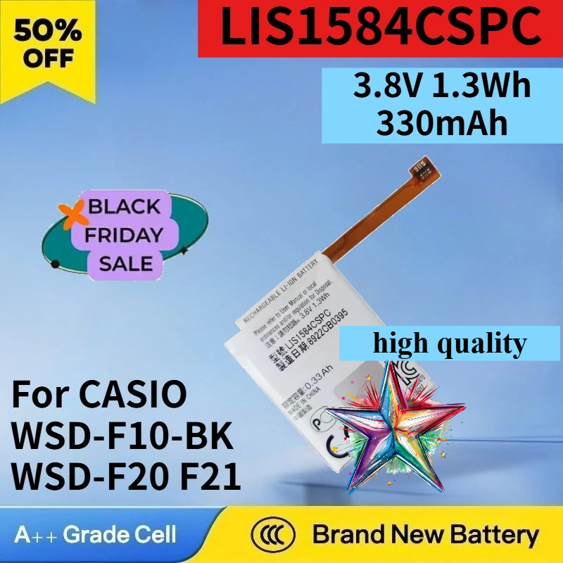 3.8V 1.3Wh LIS1584CSPC Battery - Casio Watches Smartwatch review and price
