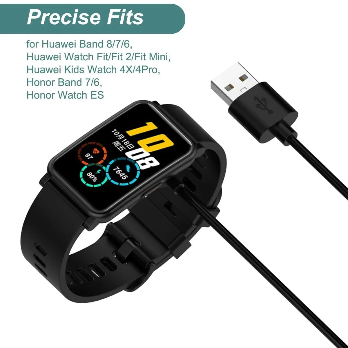 USB Smartwatch Charger Replace - Huawei Smartwatch Watch Fit review and price