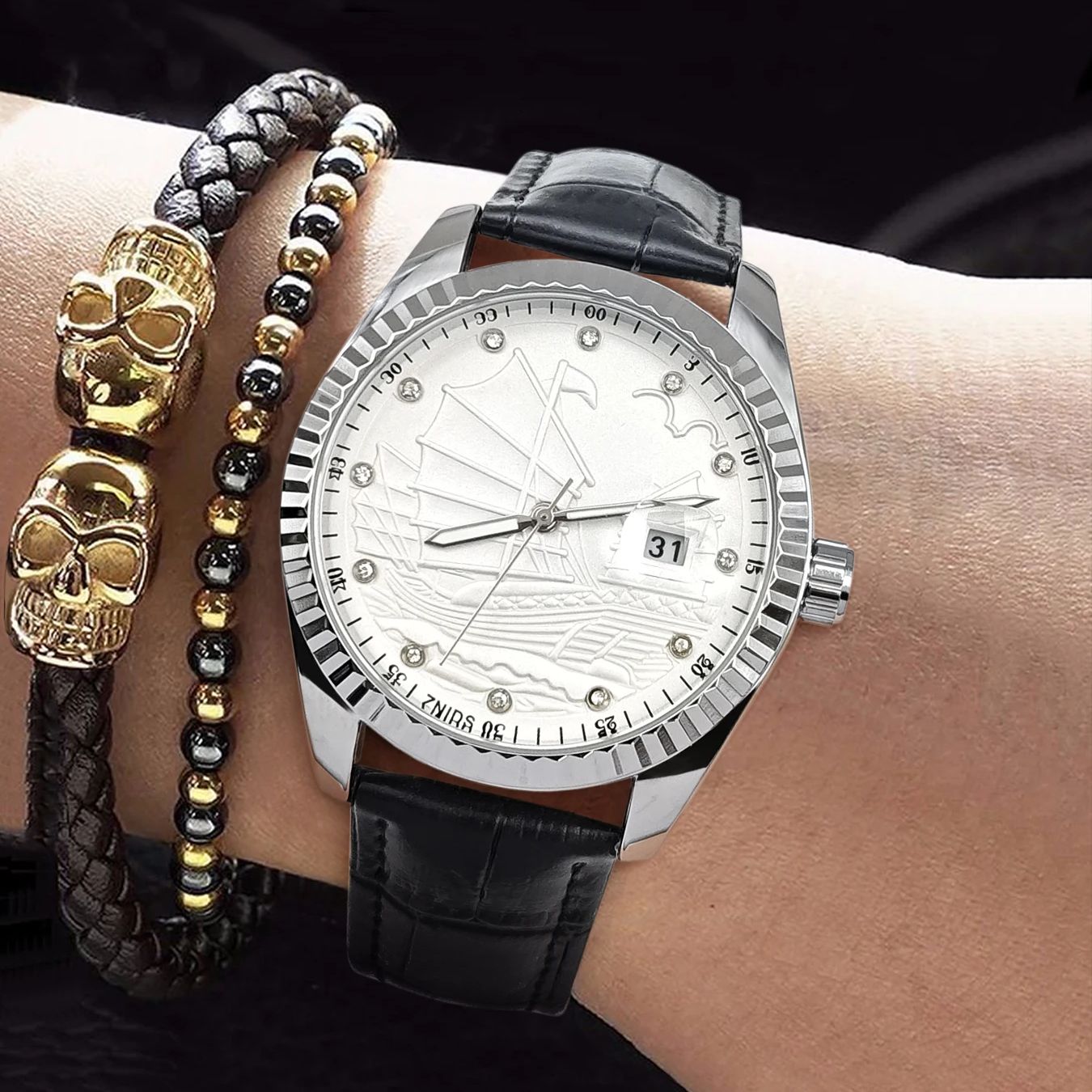 European and American Style Sa - Smartwatch Watches Best Gift For Men review and price