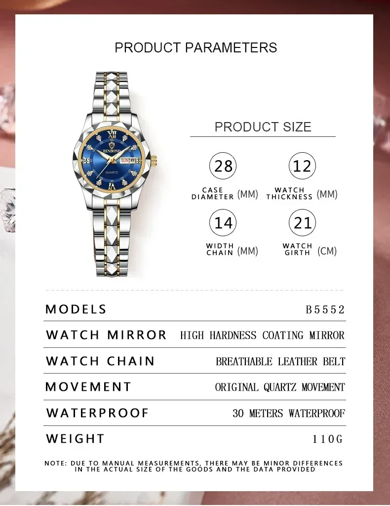 BINBOND New 2522 Fashionable W - Waterproof Diving Watch review and price