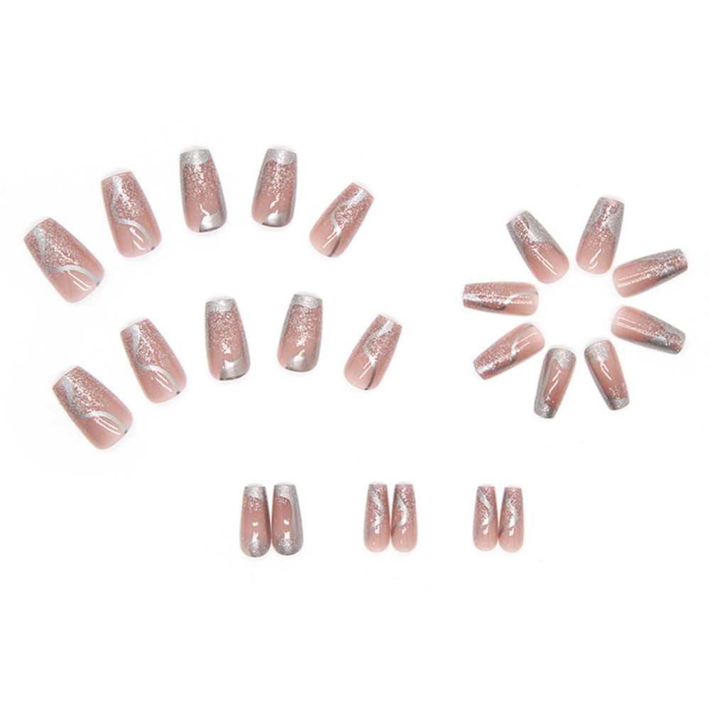 24pcs False Nails for Women Si - Crystal Press Tool review and price