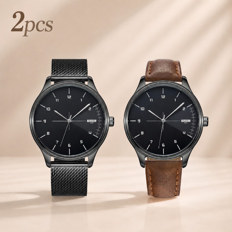 2Pcs YAZOLE Men Business Watch - Smartwatch Watches Best Gift For Men review and price