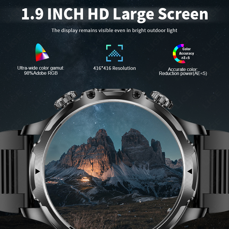 LIGE Smartwatch Military Men 1 - Timex Watches Smartwatch review and price