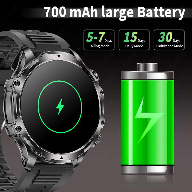 LIGE Smartwatch Military Men 1 - Timex Watches Smartwatch review and price