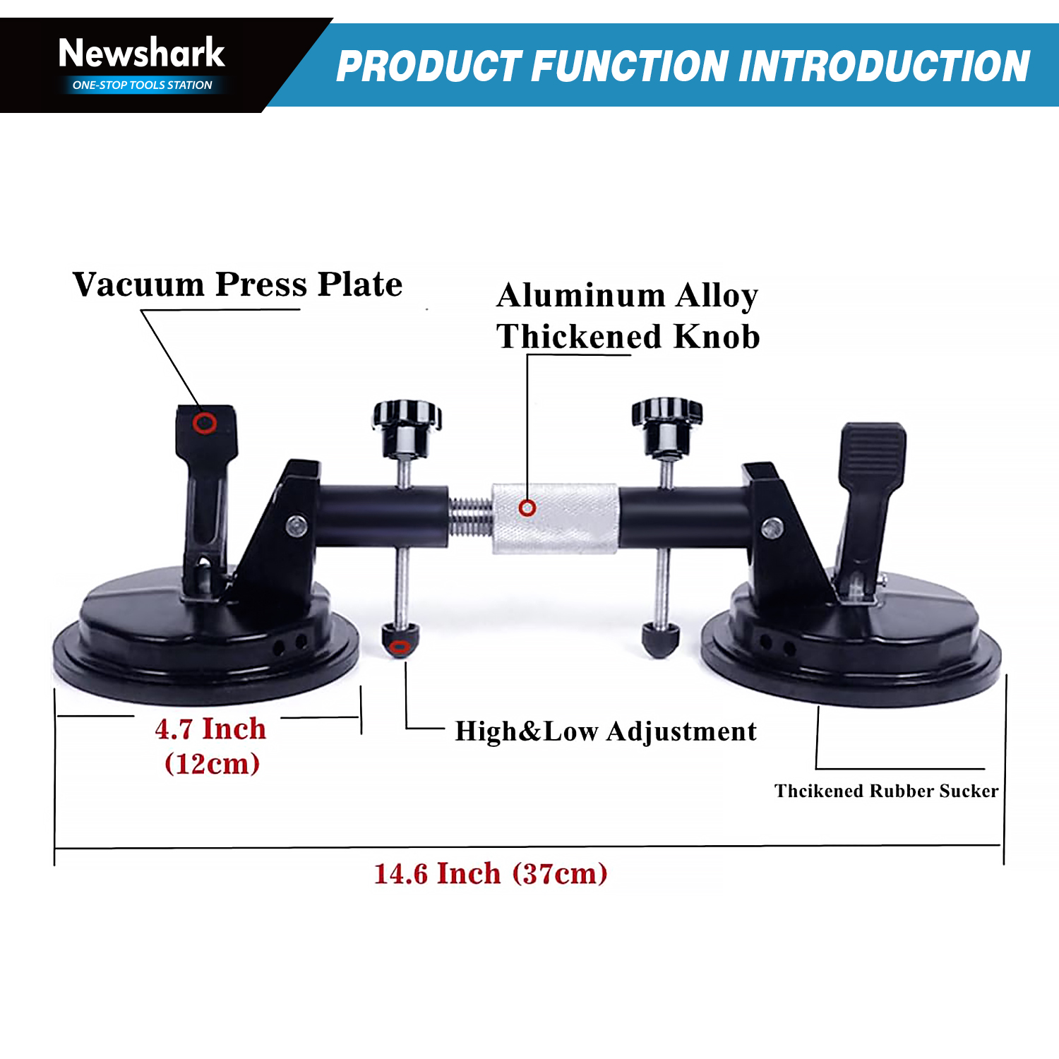 Suction Cups Heavy Duty Alumin - Crystal Press Tool review and price