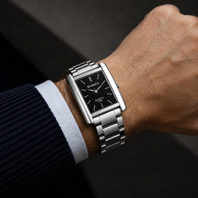 Business Men Watch Fashion Squ - Smartwatch Square Watches For Men review and price