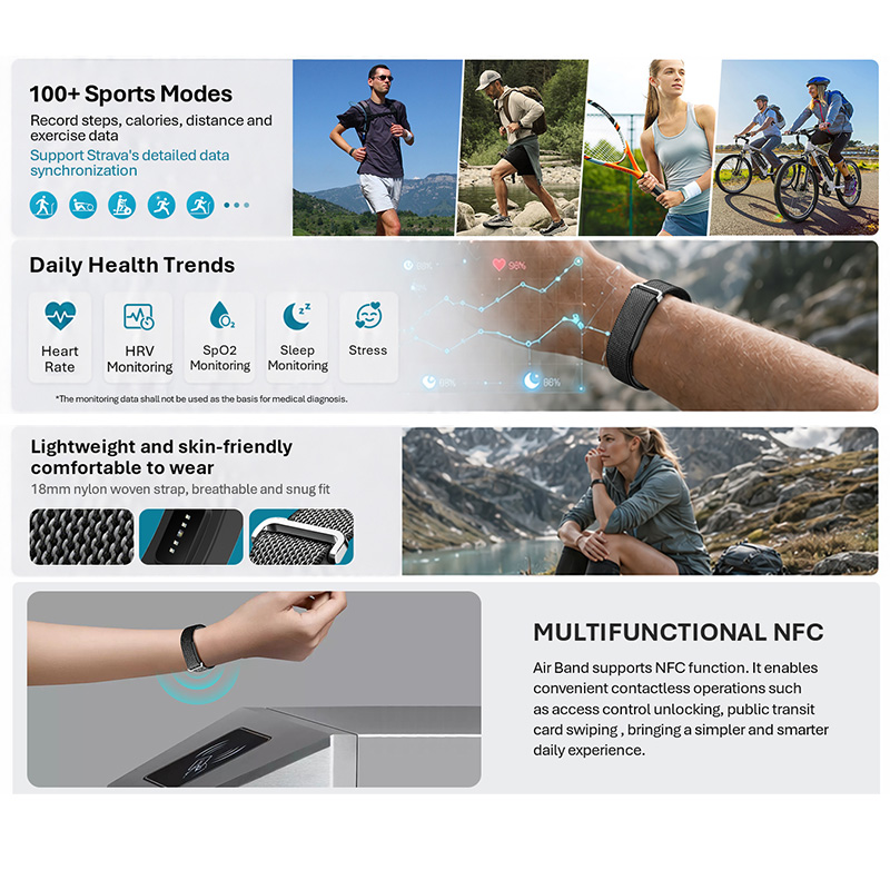 VALDUS Air Band Smart Bracelet - Smartwatch Square Watches For Men review and price