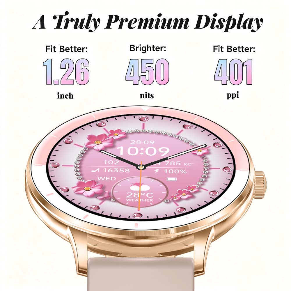 Women Smart Watch 1.26 Inch HD - Smartwatch Ladies Watches For Women review and price