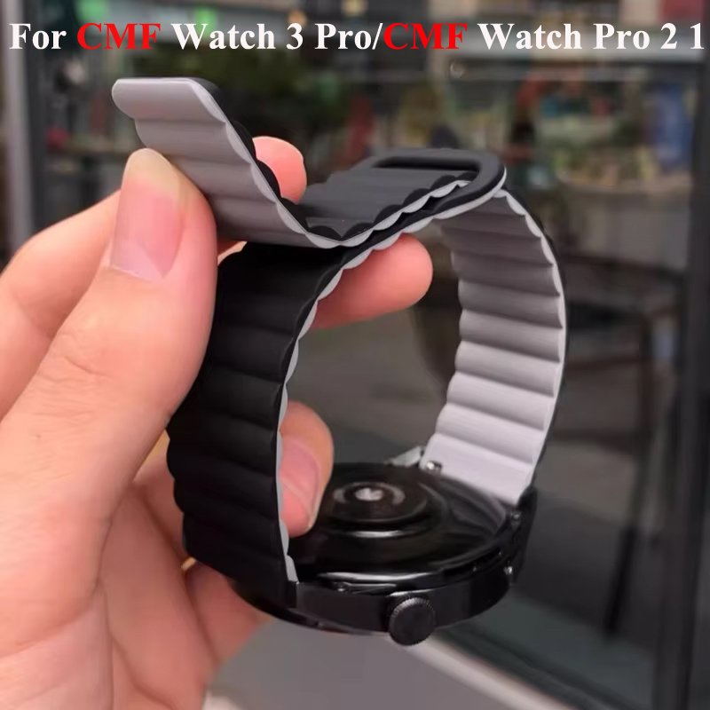 22mm Magnetic Silicone Band Fo - Watch S Realme review and price