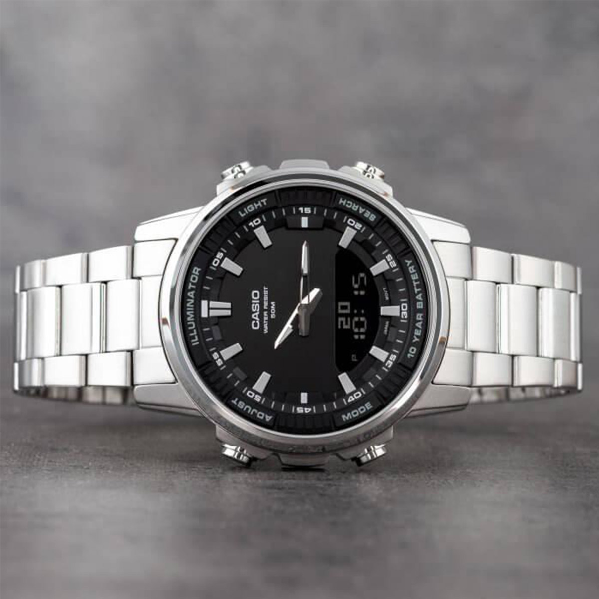 Casio AMW‑880D | Stainless Ste - Casio Watches Smartwatch review and price