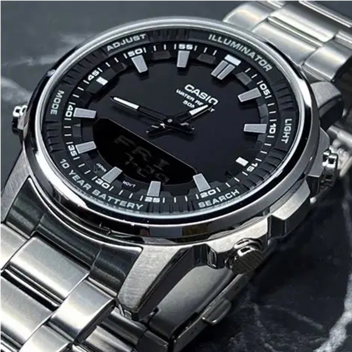 Casio AMW‑880D | Stainless Ste - Casio Watches Smartwatch review and price