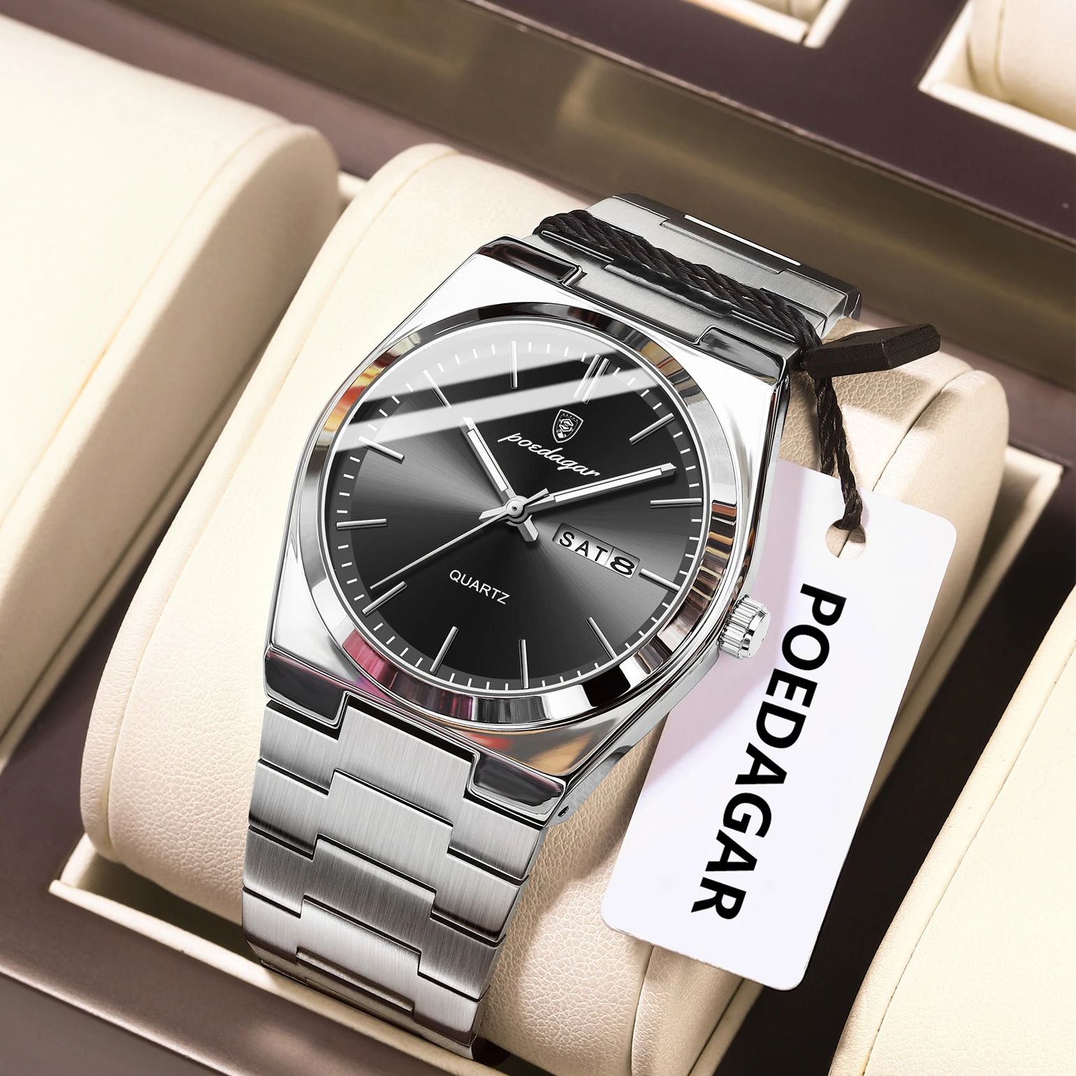 POEDAGAR Luxury Men's Quartz W - Patek Philippe Watch Nautilus review and price