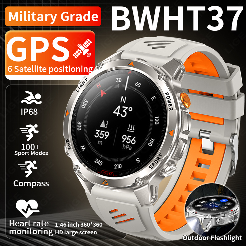 LIGE Rugged GPS Track Smart Wa - Smartwatch Sports Watches For Men review and price