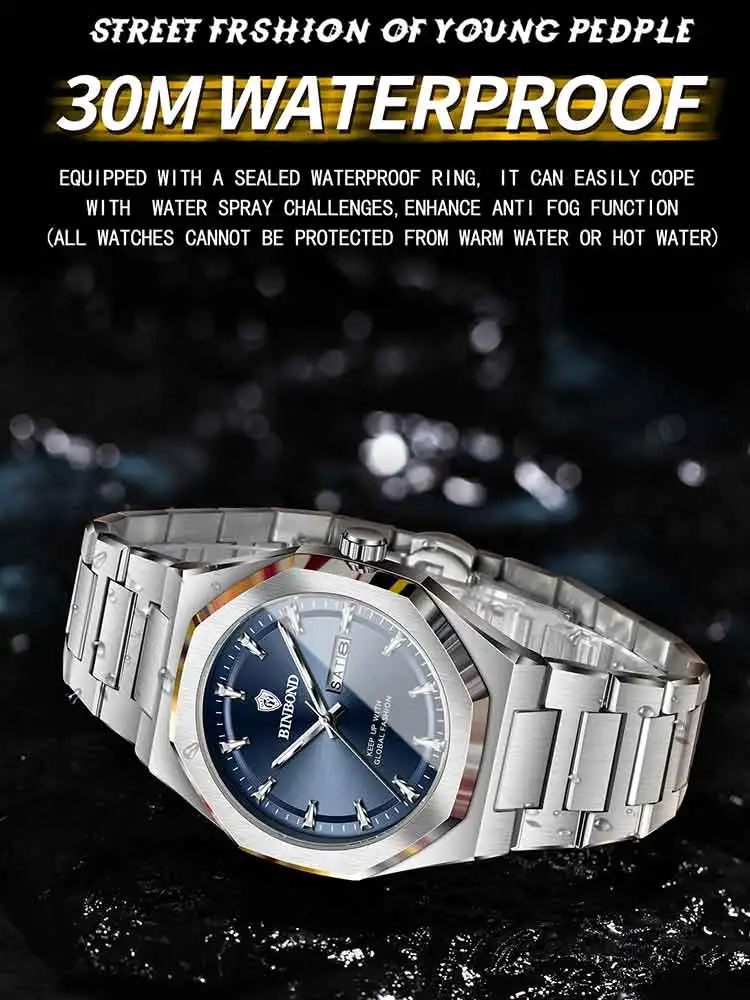 BINBOND Fashion Trend Men's Qu - Smartwatch Trending Watches For Men review and price