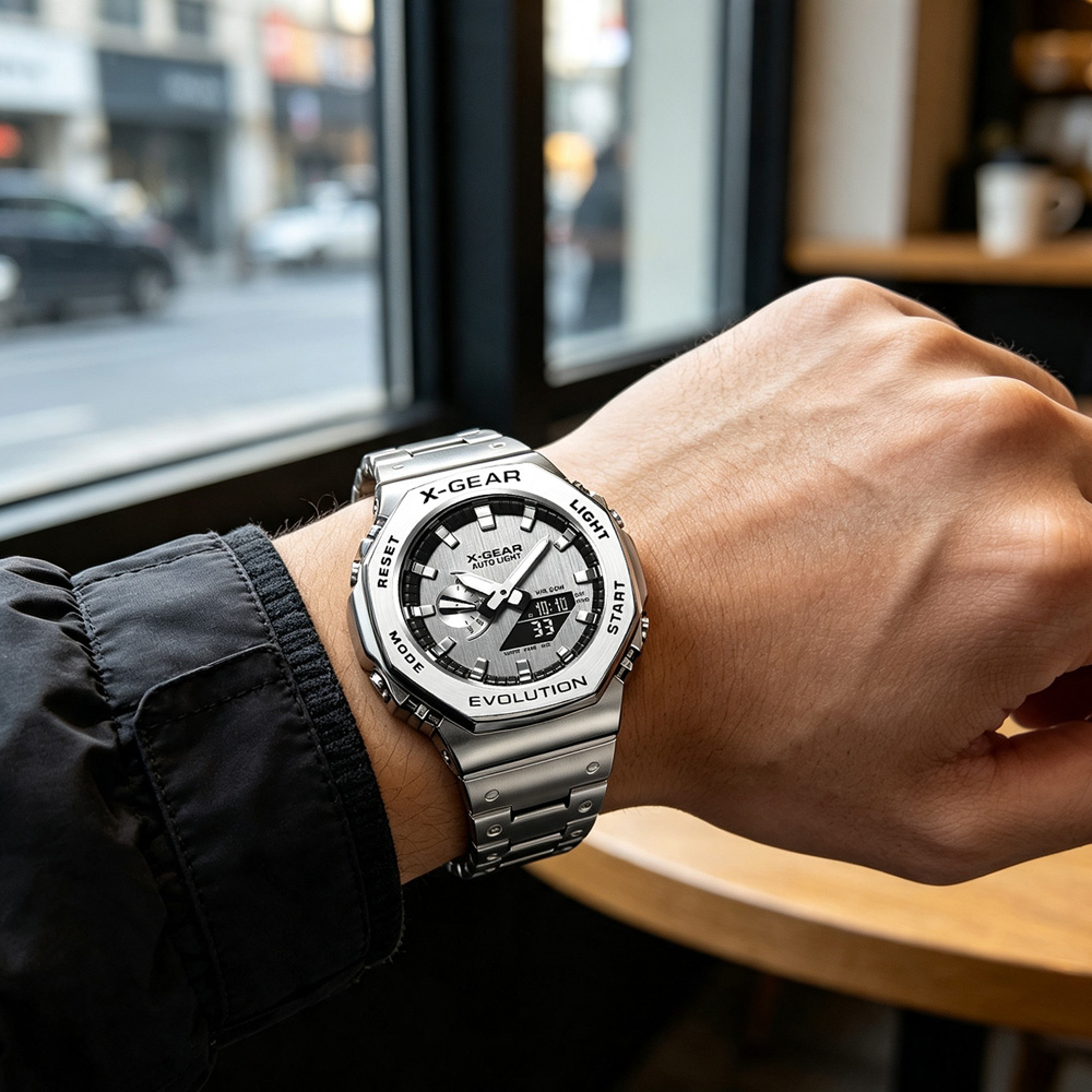 X-GEAR Dual Display Digital Sp - Smartwatch Sports Watches For Men review and price