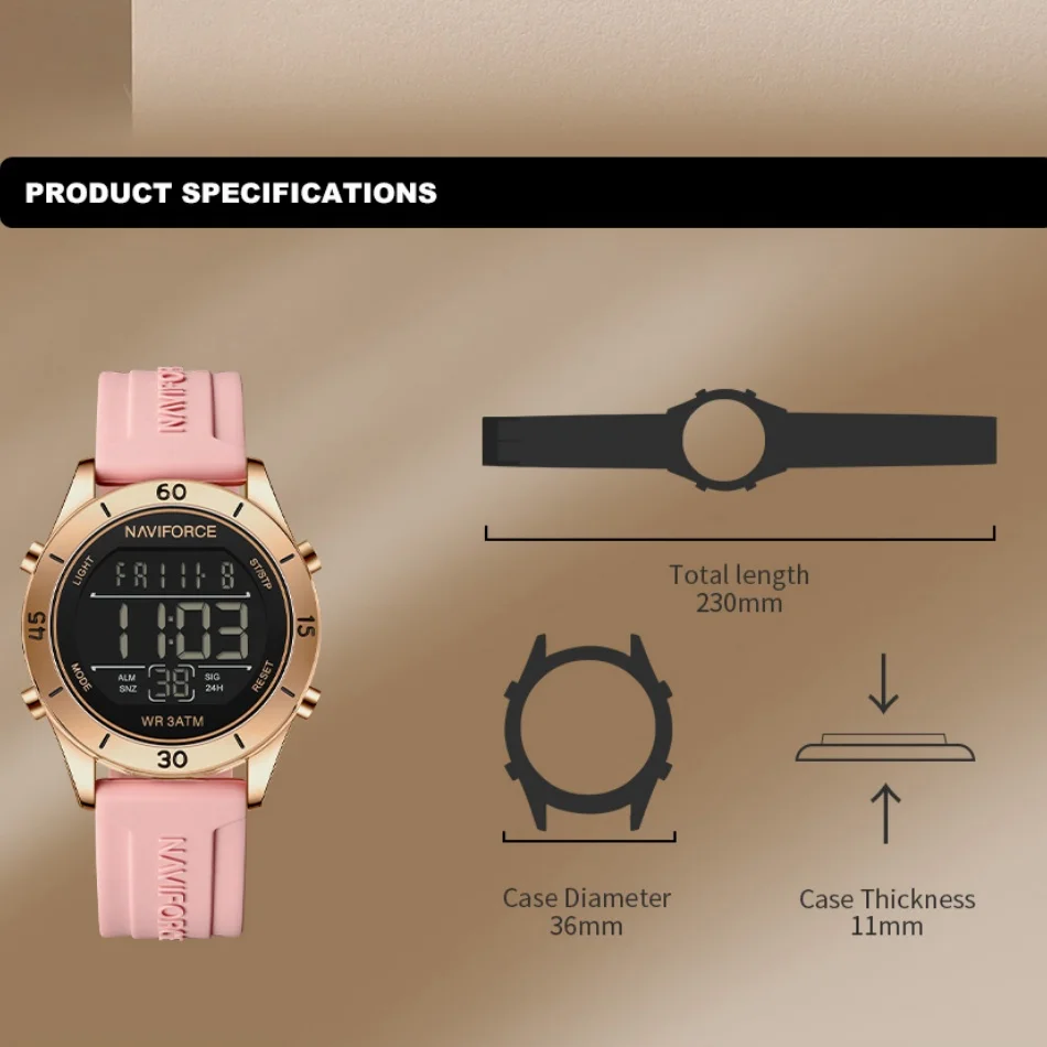 NAVIFORCE Watch For Women Fash - Silicone Sport Band review and price