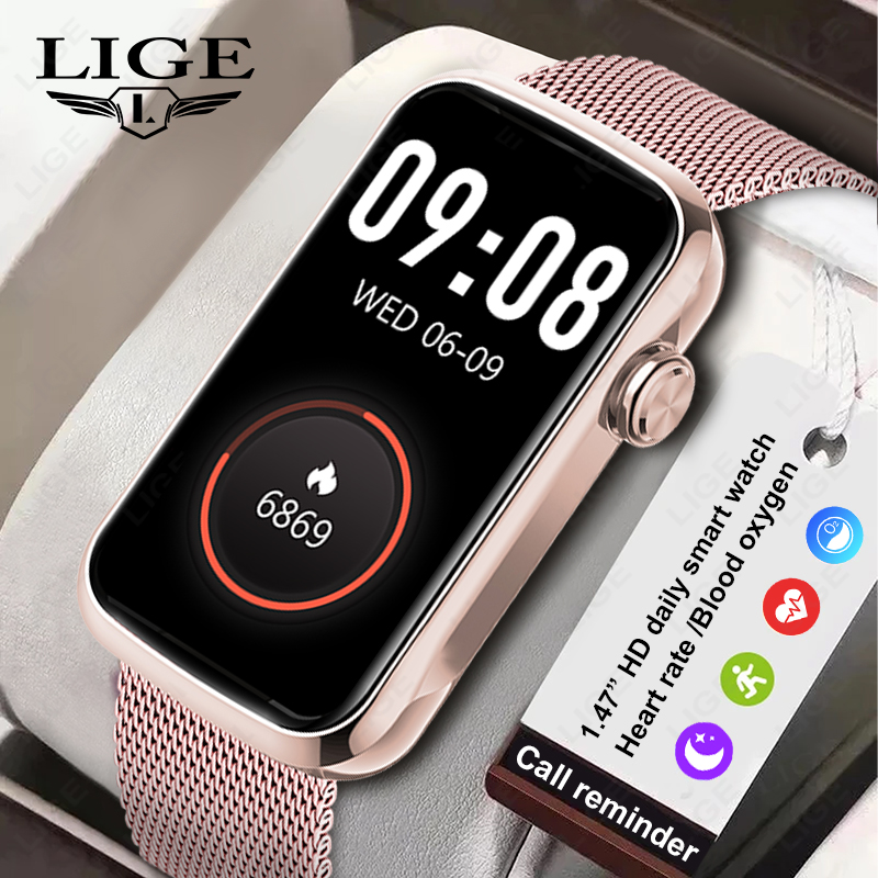 LIGE 1.47'' Smart Watch Women  - Smartwatch Ladies Watches For Women review and price