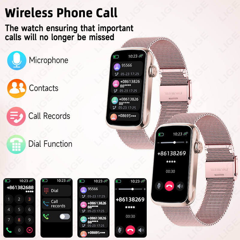 LIGE 1.47'' Smart Watch Women  - Smartwatch Ladies Watches For Women review and price