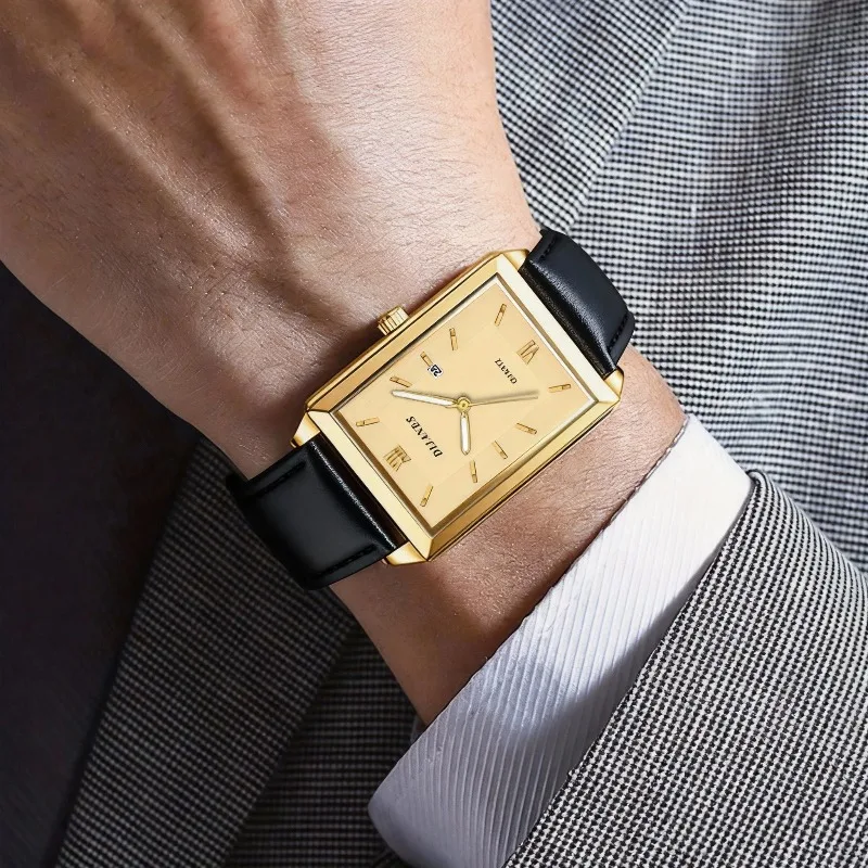 Casual Leather Men Watches Sim - Smartwatch Square Watches For Men review and price