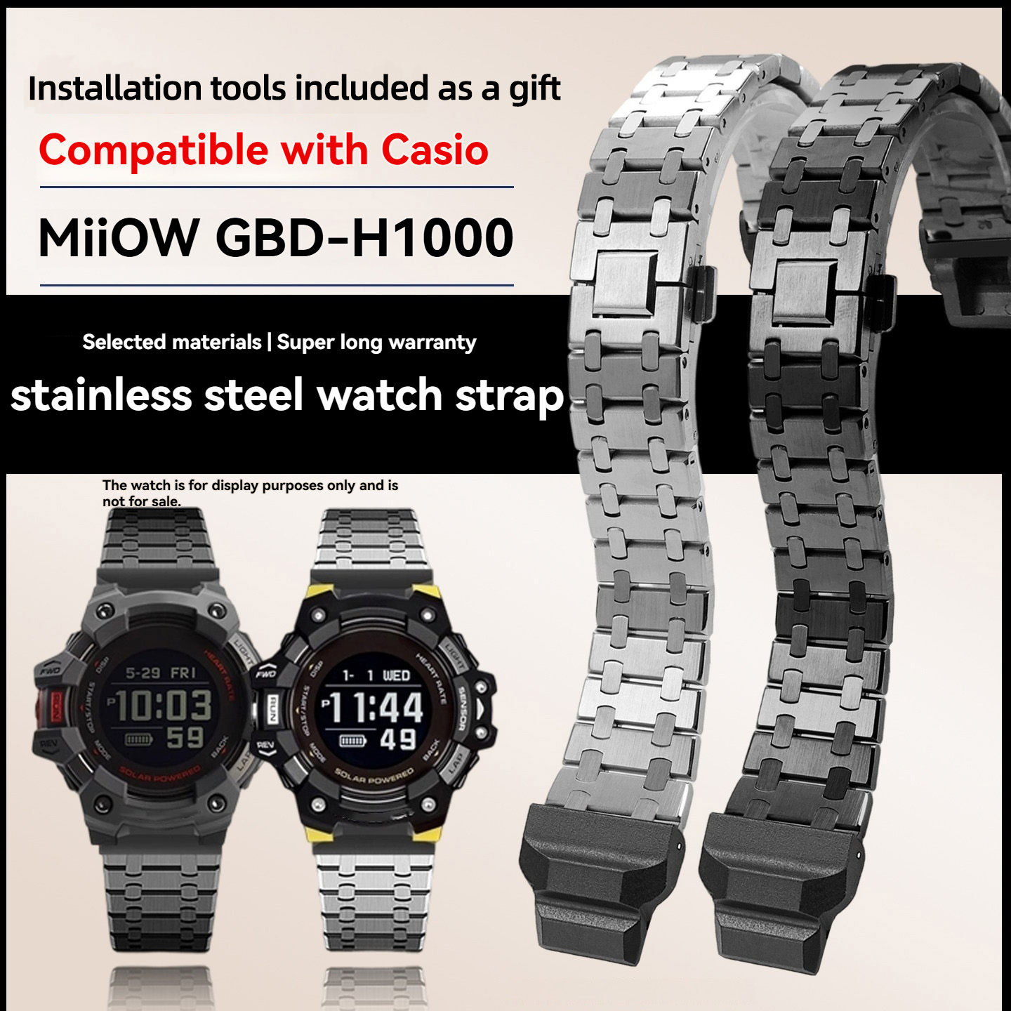 Modified metal stainless steel - Casio Watches Smartwatch review and price