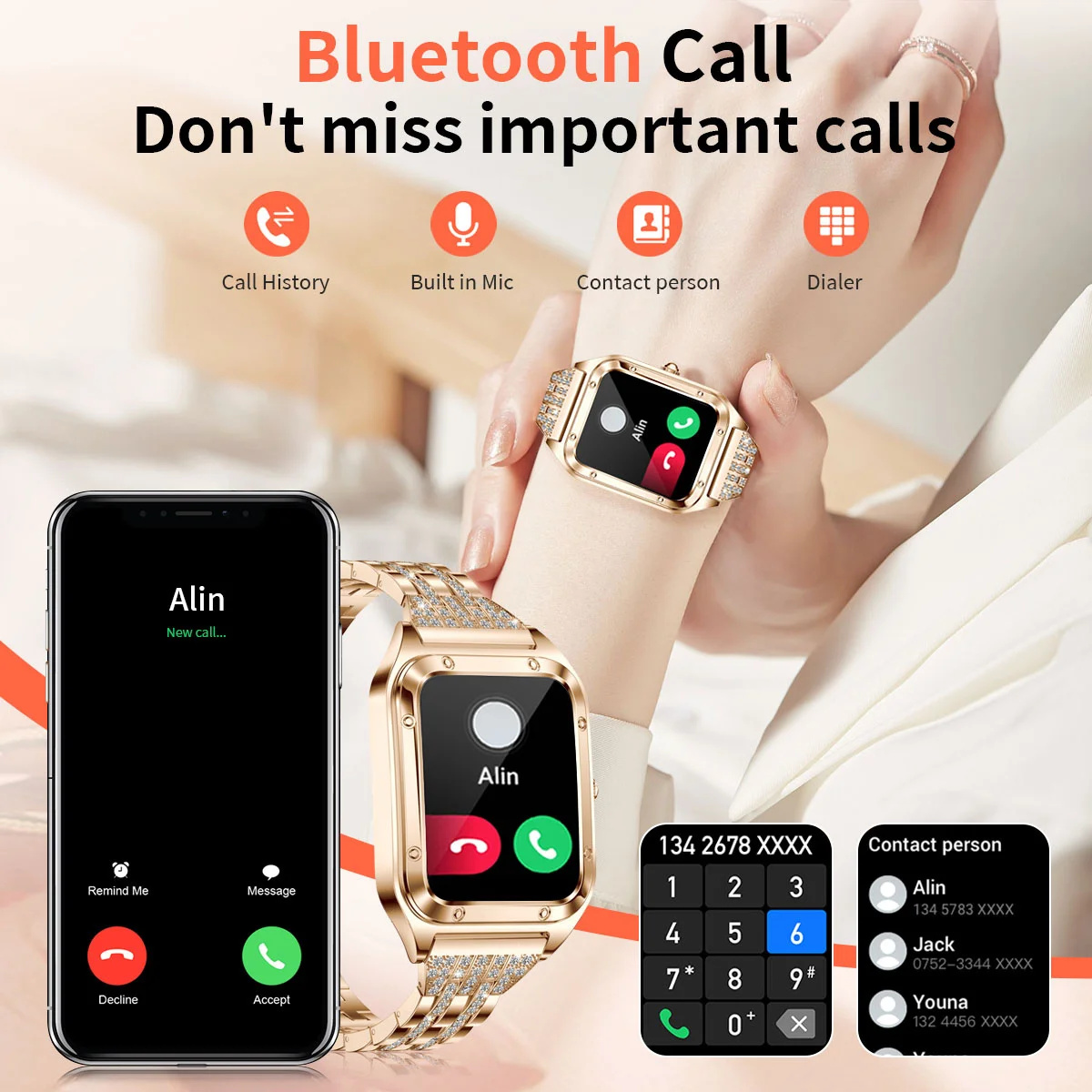 1.57Inch Top Luxury Smart Watc - Smartwatch New Watches For Women review and price