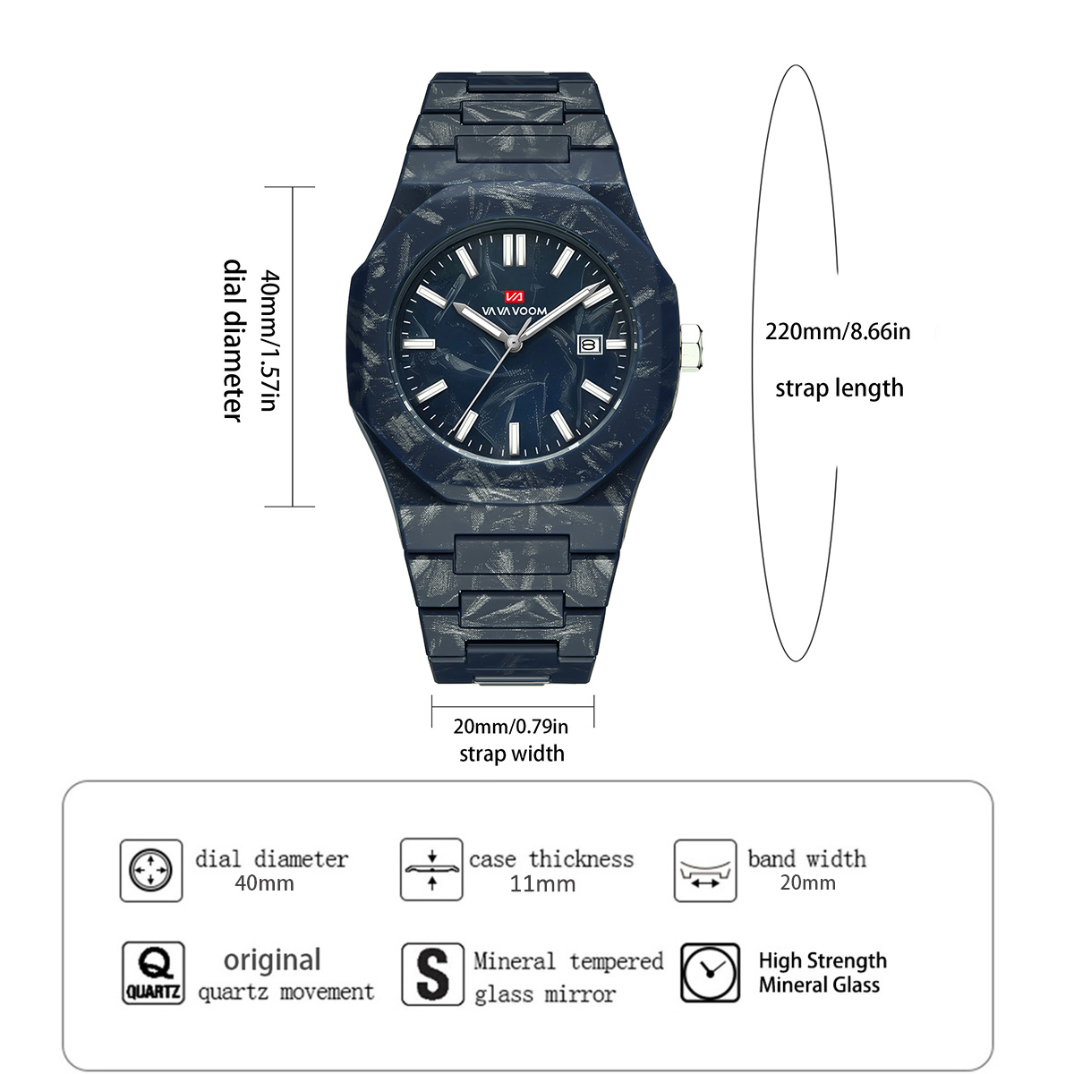 VA VA VOOM Men Watches Quartz  - Smartwatch Sports Watches For Men review and price