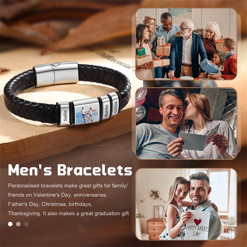 Custom Photo Bracelet for Men  - Smartwatch Sports Watches For Men review and price