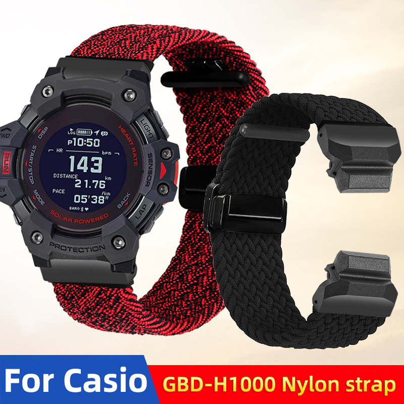 GBD H1000 Elastic Nylon Watchb - Casio Watches Smartwatch review and price