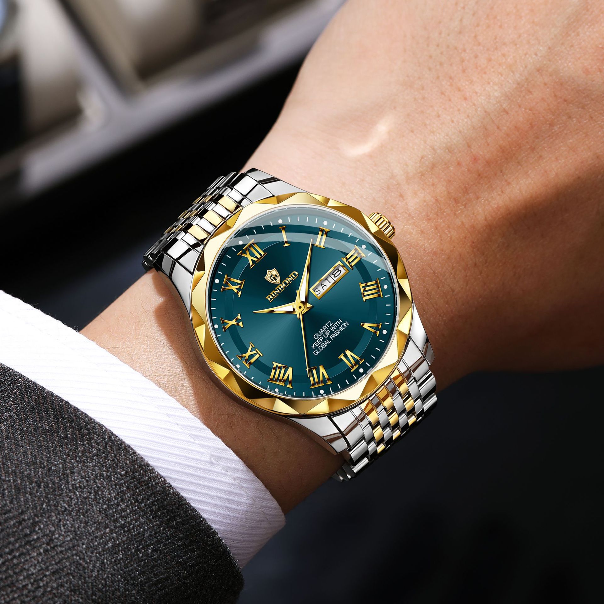 BINBOND Luxury Quartz Wristwat - Smartwatch Sports Watches For Men review and price