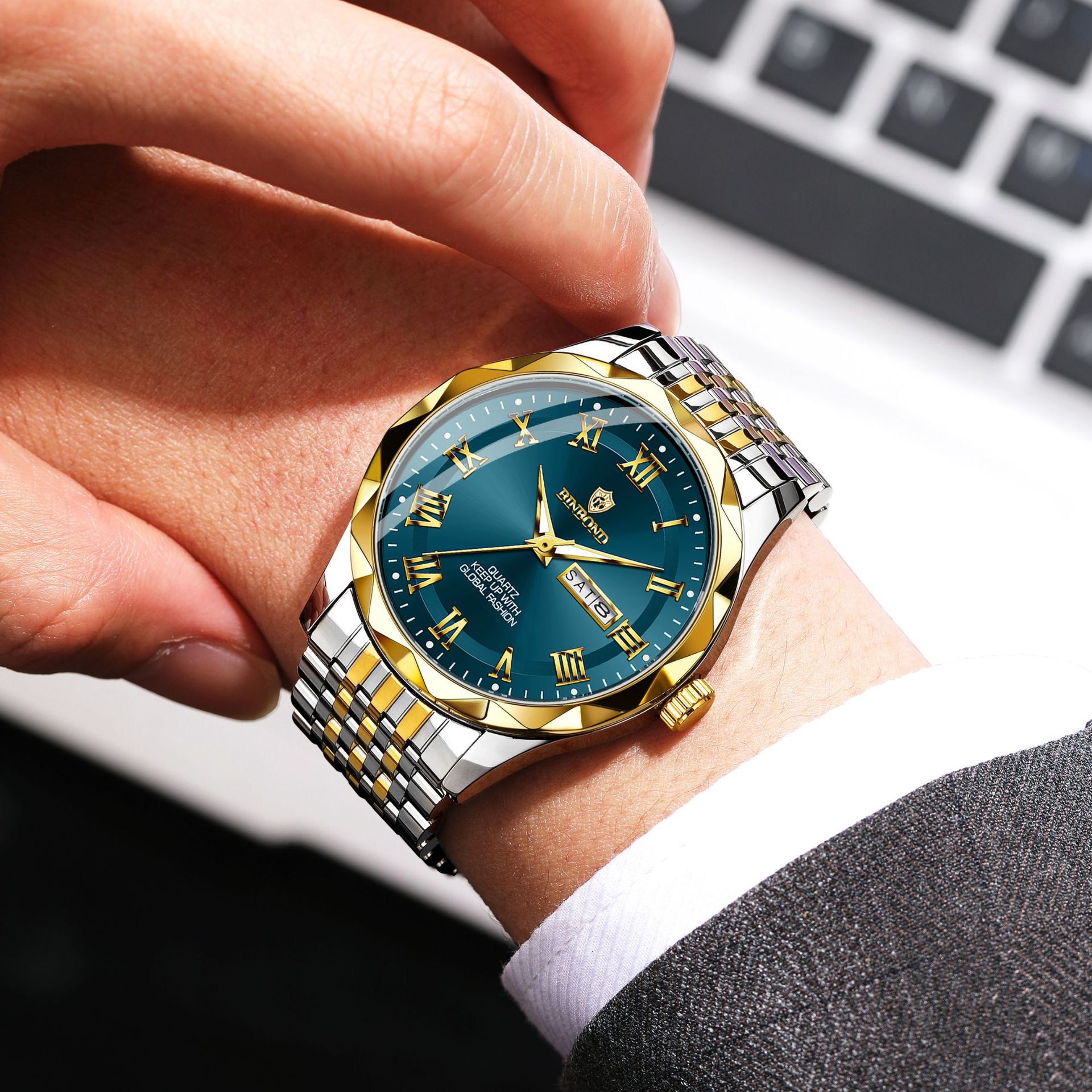 BINBOND Luxury Quartz Wristwat - Smartwatch Sports Watches For Men review and price