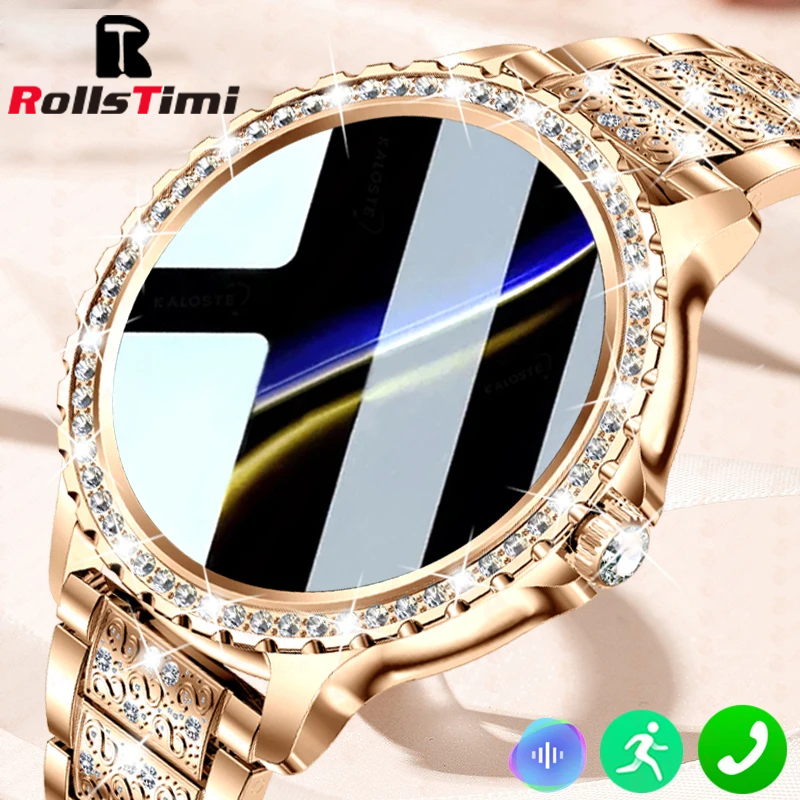 Fashion Luxury Gold Women Smar - Smartwatch Ladies Watches For Women review and price
